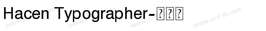 Hacen Typographer字体转换